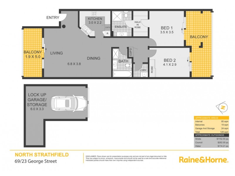 69/23 George Street, North Strathfield NSW 2137 Floorplan