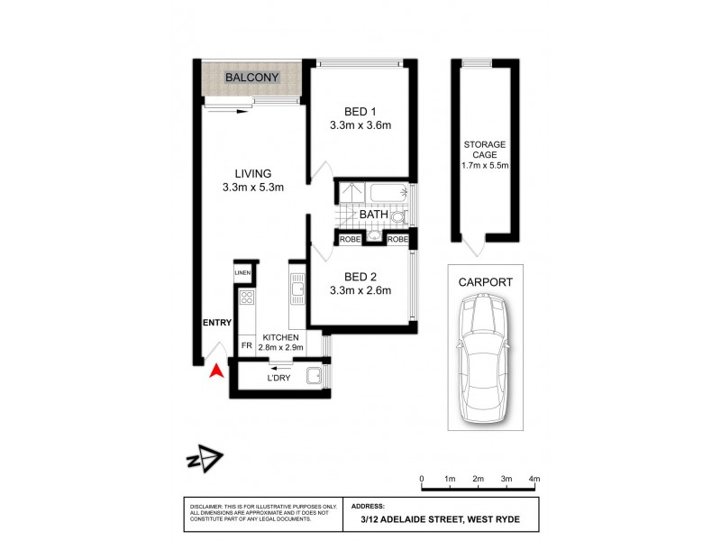 3/12 Adelaide Street, West Ryde NSW 2114 Floorplan