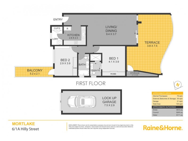 6/1a Hilly Street, Mortlake NSW 2137 Floorplan