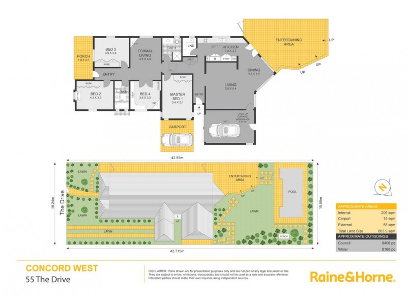 55 The Drive, Concord West NSW 2138 Floorplan