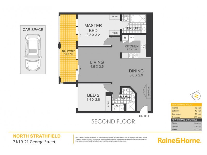 7J/19-21 George Street, North Strathfield NSW 2137 Floorplan