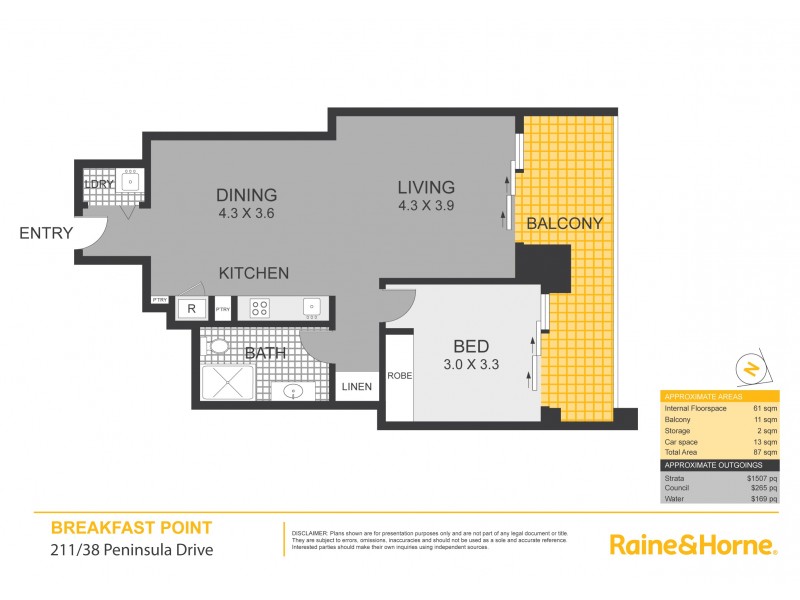 211/38 Peninsula Drive, Breakfast Point NSW 2137 Floorplan