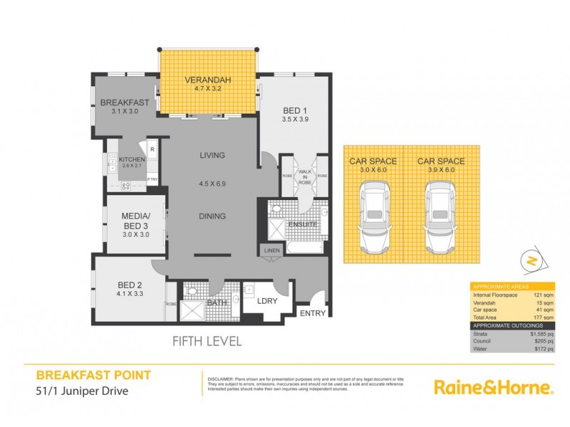 51/1 Juniper Drive, Breakfast Point NSW 2137 Floorplan