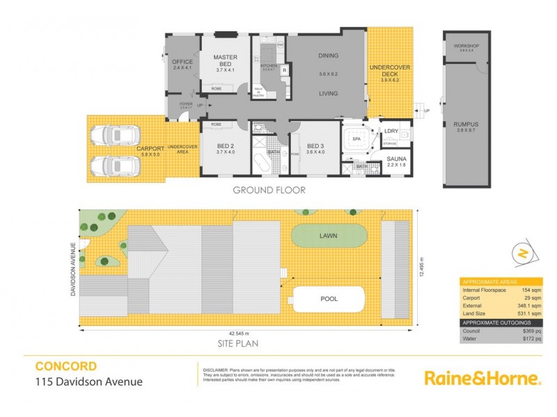115 Davidson Avenue, Concord NSW 2137 Floorplan