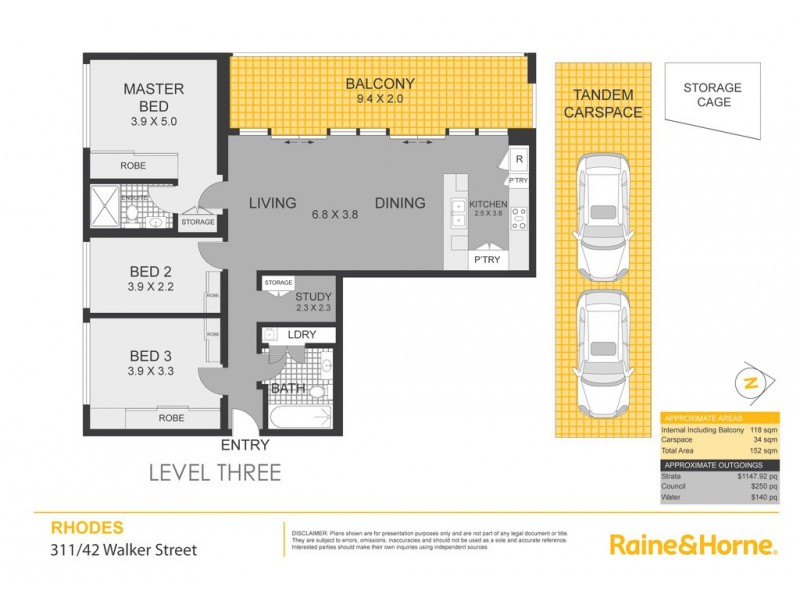 311/42 Walker Street, Rhodes NSW 2138 Floorplan