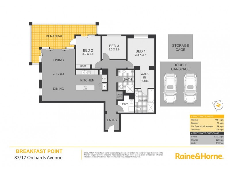 87/17 Orchards Avenue, Breakfast Point NSW 2137 Floorplan