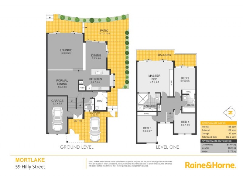 59 Hilly Street, Mortlake NSW 2137 Floorplan