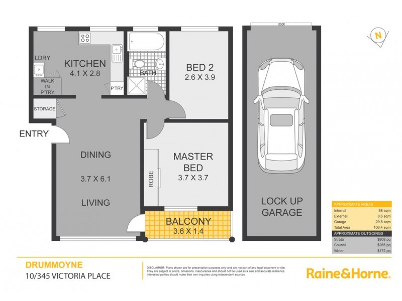10/345 Victoria Place, Drummoyne NSW 2047 Floorplan