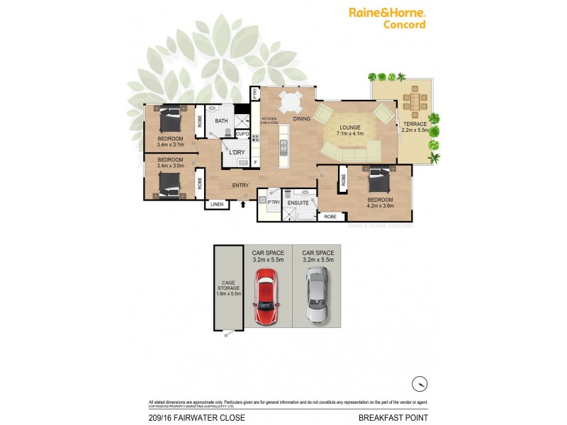 209/16 Fairwater Close, Breakfast Point NSW 2137 Floorplan