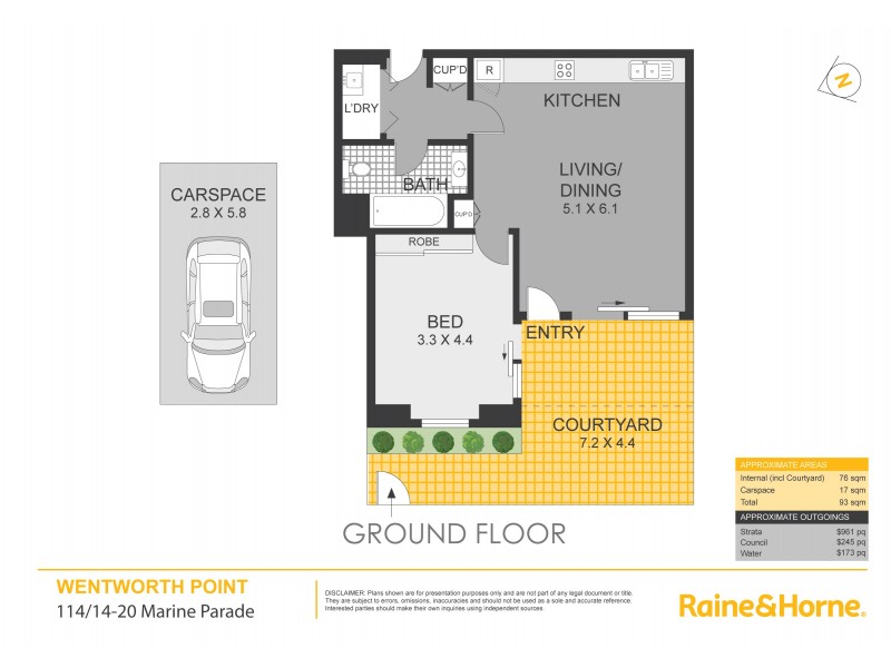 114/20 Marine Parade, Wentworth Point NSW 2127 Floorplan