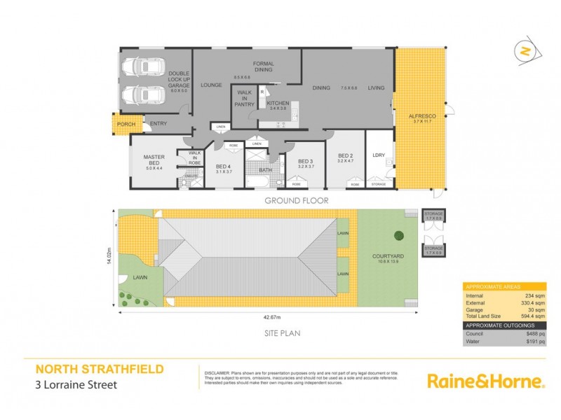 3 Lorraine Street, North Strathfield NSW 2137 Floorplan