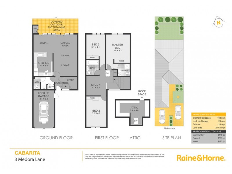 3 Medora Lane, Cabarita NSW 2137 Floorplan