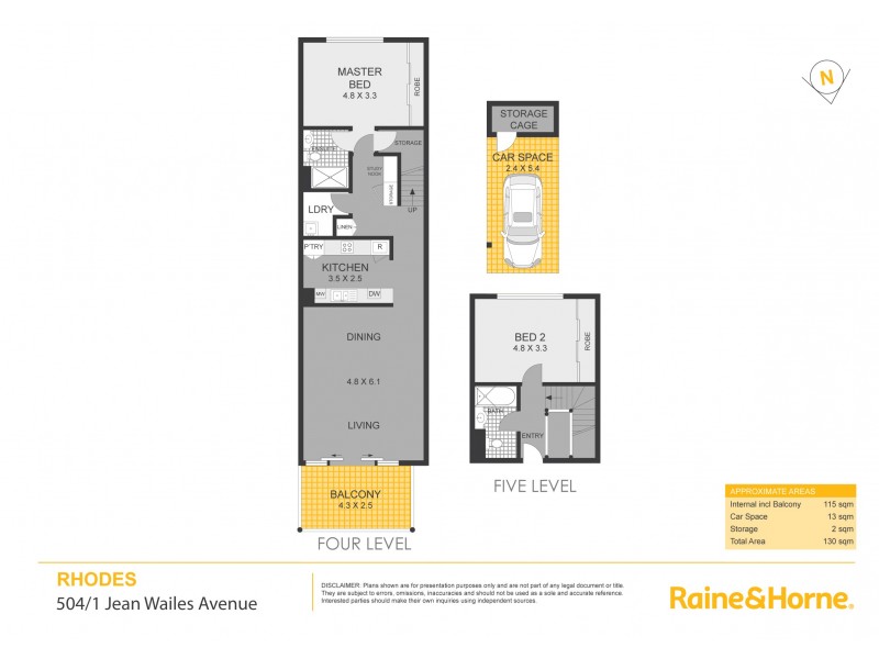 504/1 Jean Wailes Avenue, Rhodes NSW 2138 Floorplan