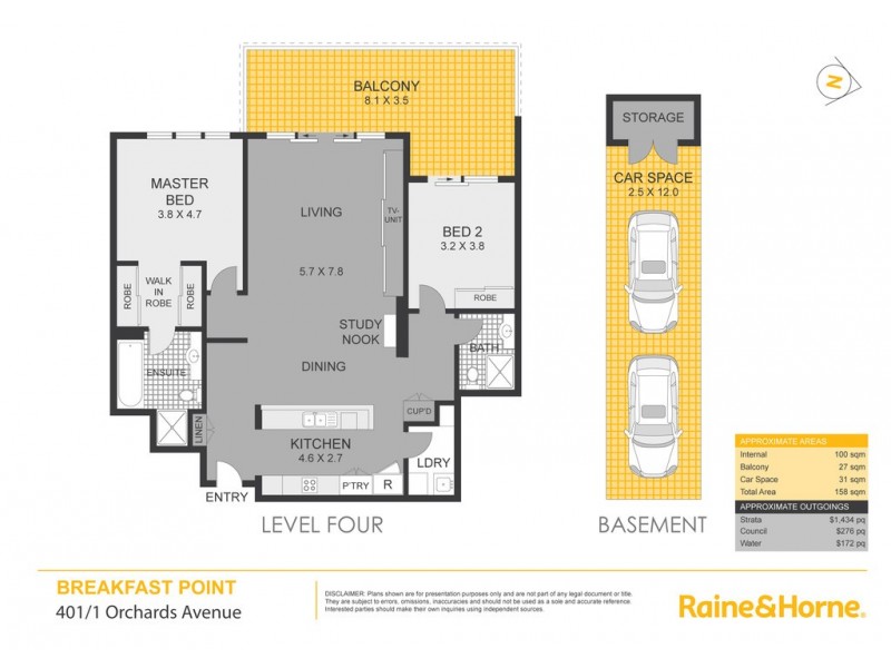 401/1 Orchards Avenue, Breakfast Point NSW 2137 Floorplan