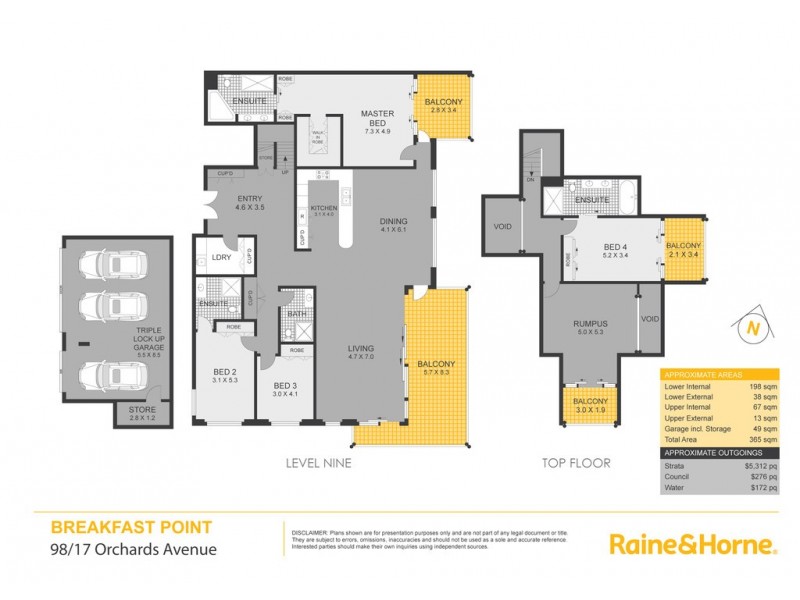 98/17 Orchards Avenue, Breakfast Point NSW 2137 Floorplan