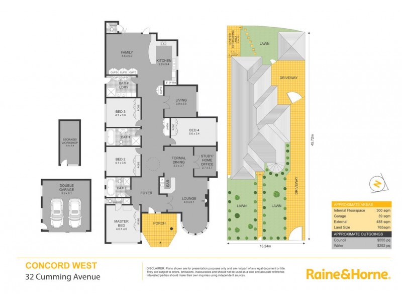 32 Cumming Avenue, Concord West NSW 2138 Floorplan