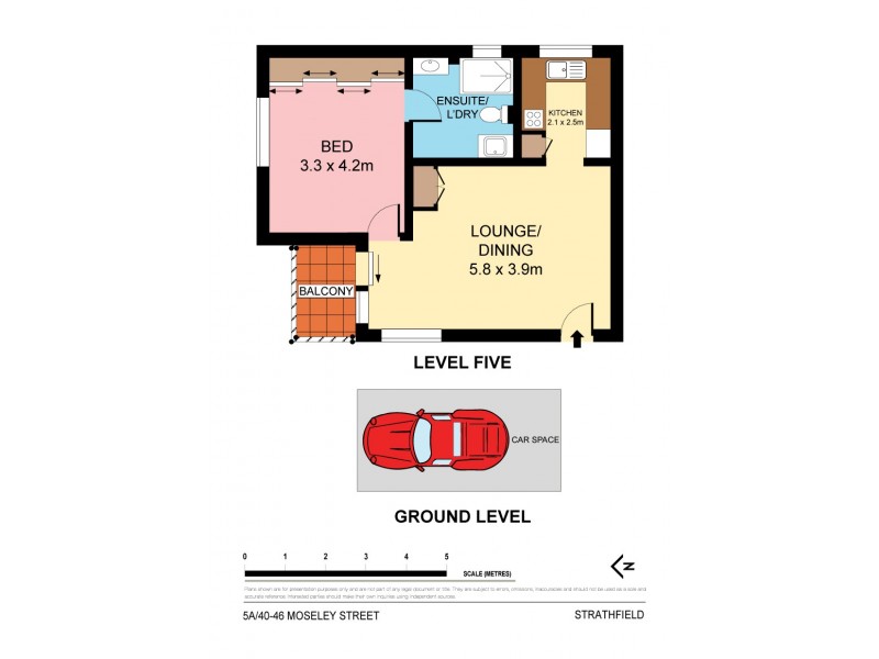 5A/40-46 Mosely Street, Strathfield NSW 2135 Floorplan