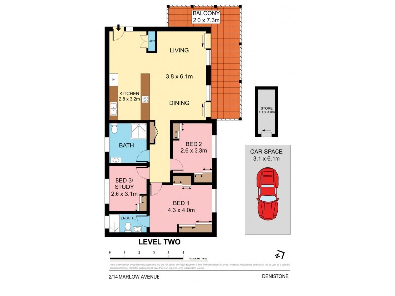 2/14 Marlow Avenue, Denistone NSW 2114 Floorplan
