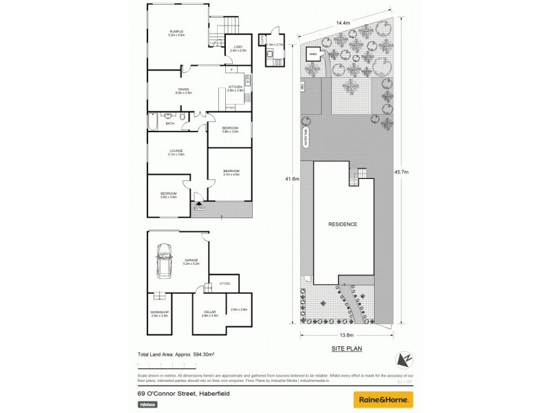 69 O’Connor Street, Haberfield NSW 2045 Floorplan