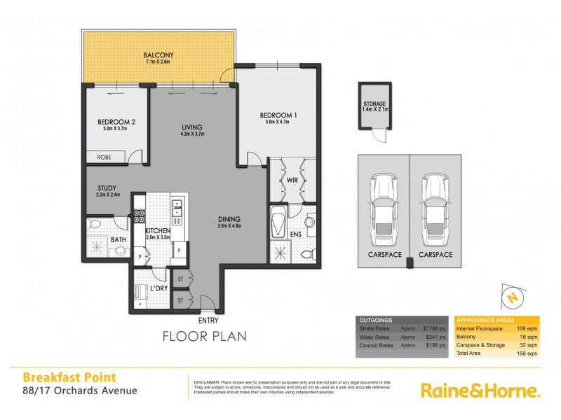 88/17 Orchards Avenue, Breakfast Point NSW 2137 Floorplan