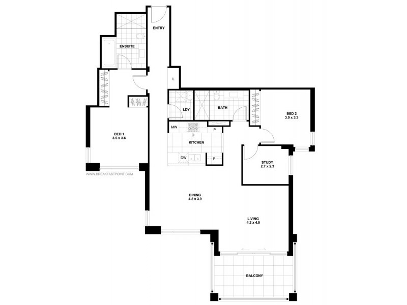 516/68 Peninsula Drive, Breakfast Point NSW 2137 Floorplan
