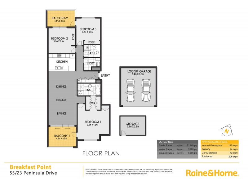 55/23 Peninsula Drive, Breakfast Point NSW 2137 Floorplan