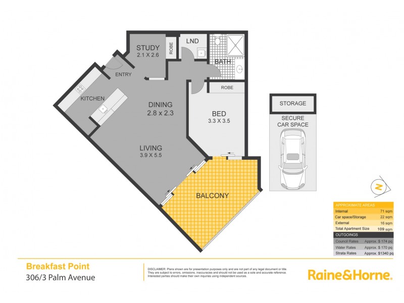 306/3 Palm Avenue, Breakfast Point NSW 2137 Floorplan