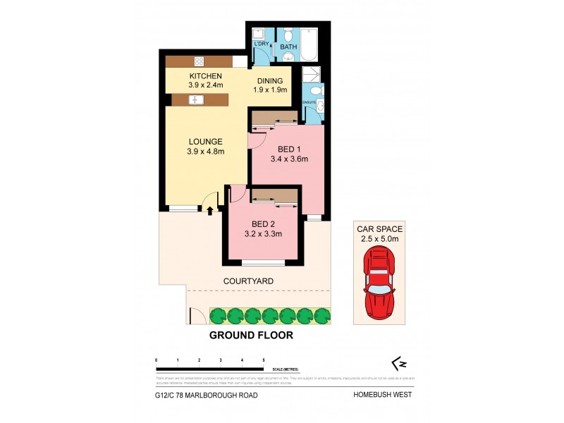 G12C/78 Marlborough Road, Homebush West NSW 2140 Floorplan