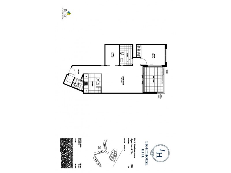 507/18 Woodlands Avenue, Breakfast Point NSW 2137 Floorplan