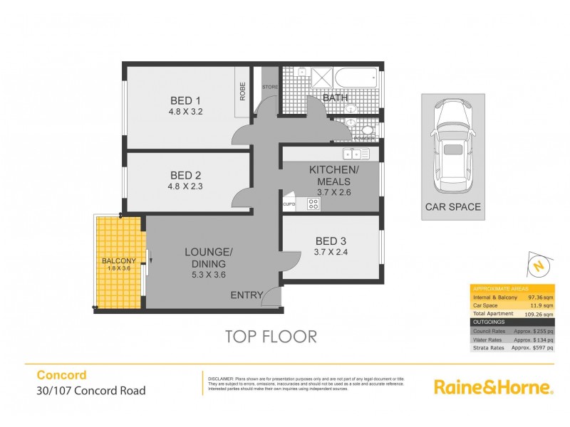 30/107 Concord Road, Concord NSW 2137 Floorplan