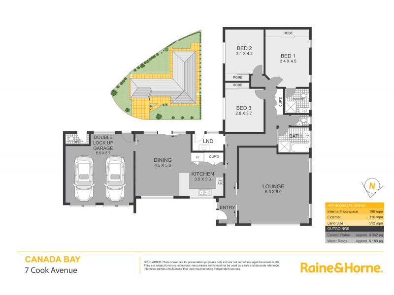 7 Cook Avenue, Canada Bay NSW 2046 Floorplan