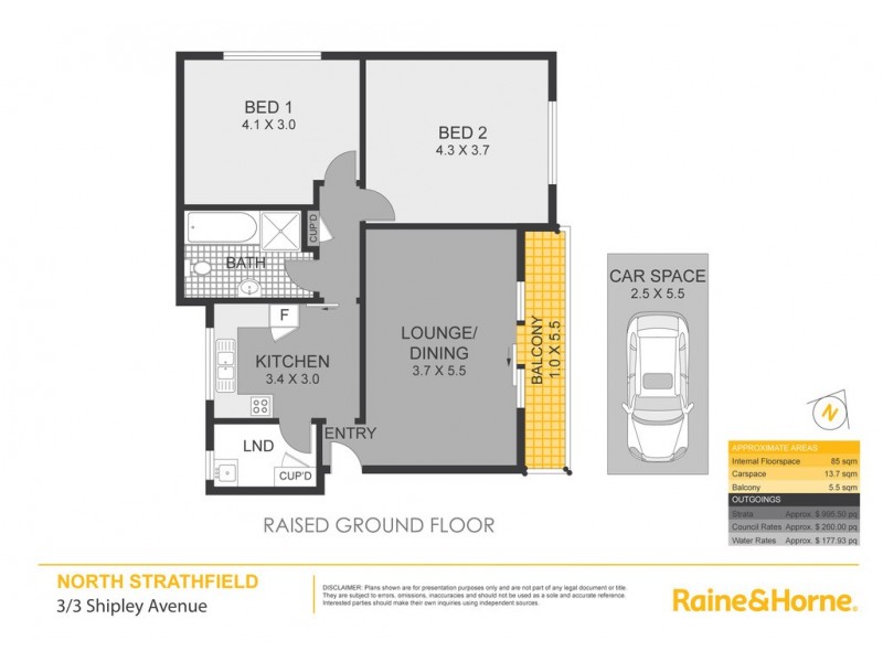 3/3 Shipley Avenue, North Strathfield NSW 2137 Floorplan