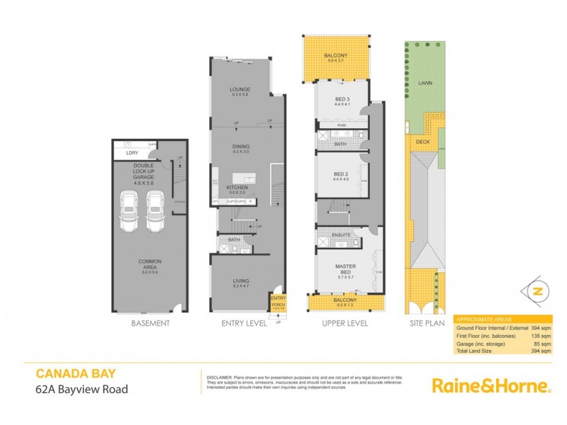 62a Bayview Road, Canada Bay NSW 2046 Floorplan