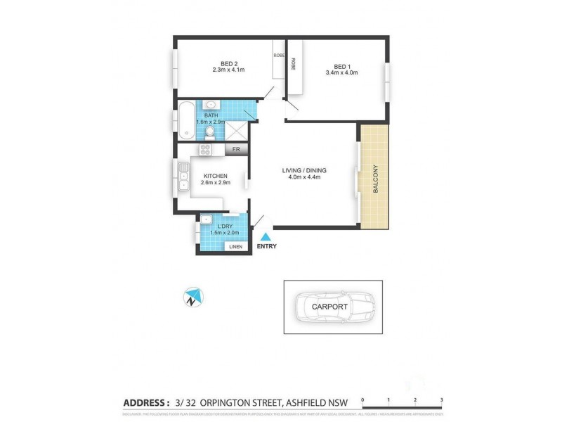 3/32 Orpington Street, Ashfield NSW 2131 Floorplan