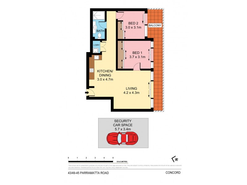 43/29-45 Parramatta Road, Concord NSW 2137 Floorplan