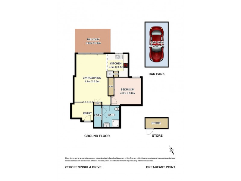 201/2 Peninsula Drive, Breakfast Point NSW 2137 Floorplan