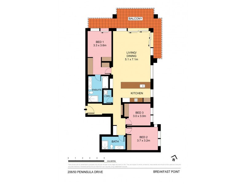 206/50 Peninsula Drive, Breakfast Point NSW 2137 Floorplan