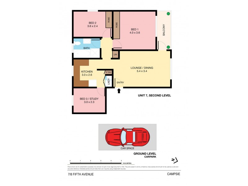 7/8 Fifth Avenue, Campsie NSW 2194 Floorplan