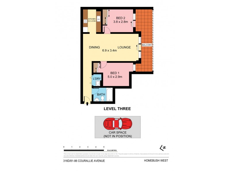 316D/81-86 Courallie Avenue, Homebush West NSW 2140 Floorplan