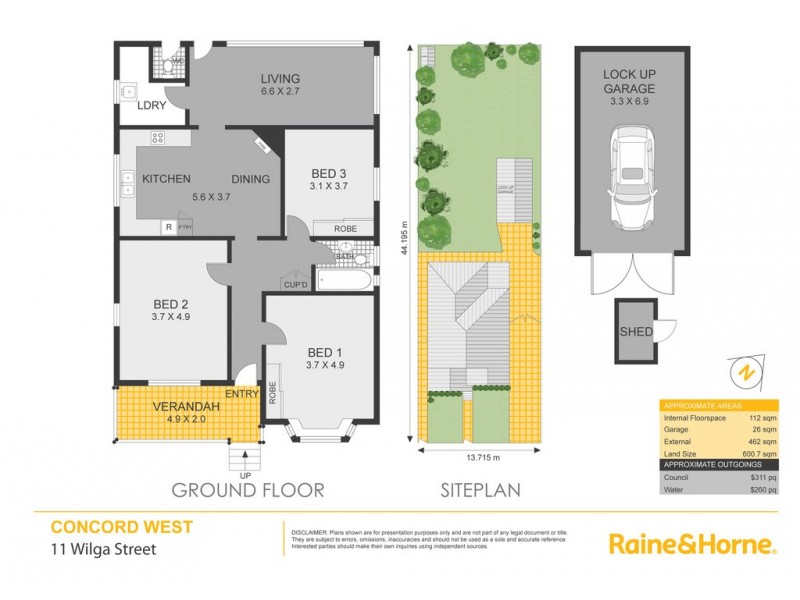 11 Wilga Street, Concord West NSW 2138 Floorplan