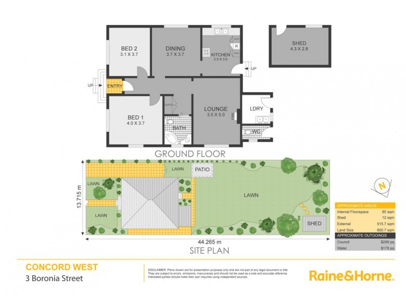 3 Boronia Street, Concord West NSW 2138 Floorplan