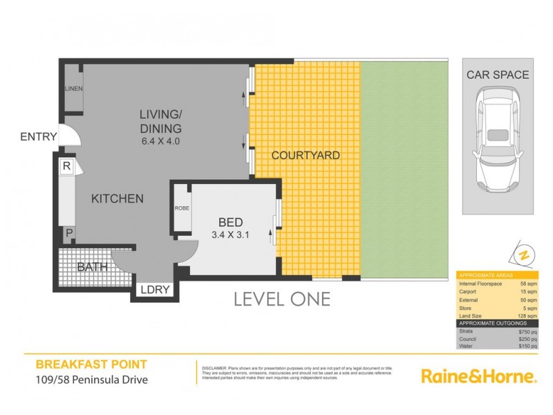 109/58 Peninsula Drive, Breakfast Point NSW 2137 Floorplan
