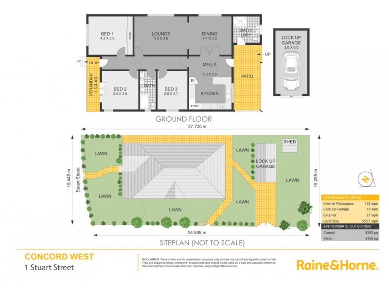 1 Stuart Street, Concord West NSW 2138 Floorplan