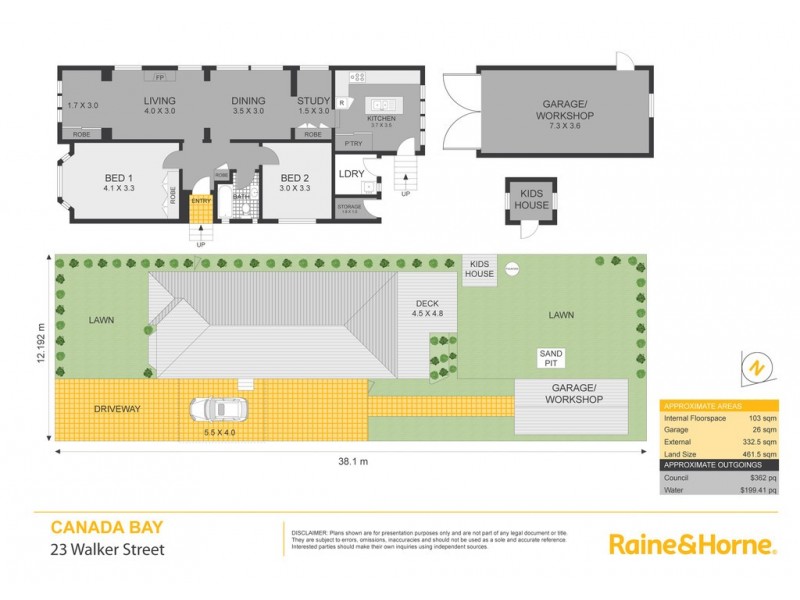 23 Walker Street, Canada Bay NSW 2046 Floorplan