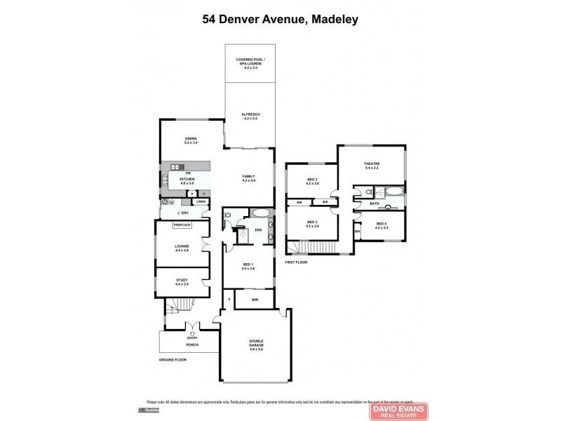 54 Denver Avenue, Madeley WA 6065 Floorplan