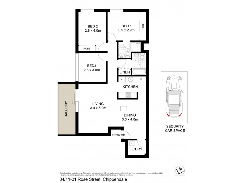 34/11-21 Rose Street, Chippendale NSW 2008 Floorplan