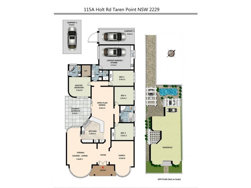 115A Holt Road (Enter Via Hawksbury Esplanade), Taren Point NSW 2229 Floorplan