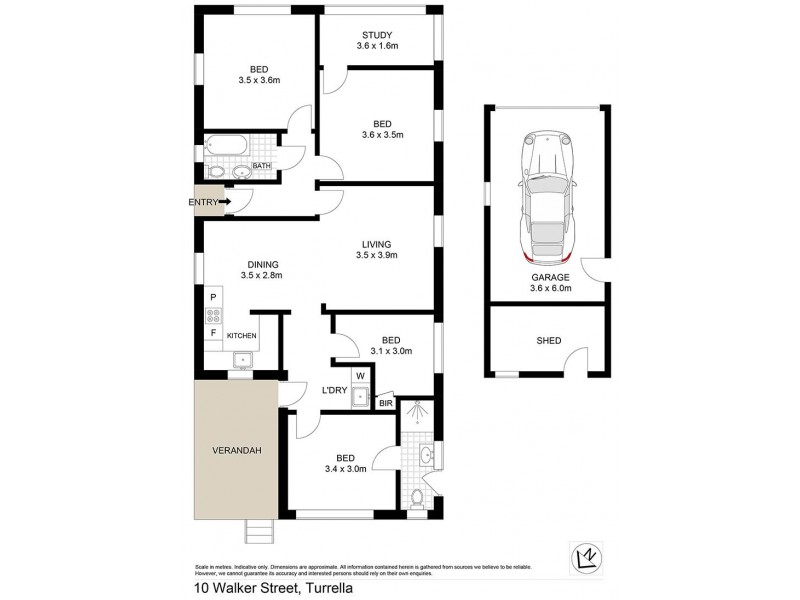 10 Walker Street, Turrella NSW 2205 Floorplan
