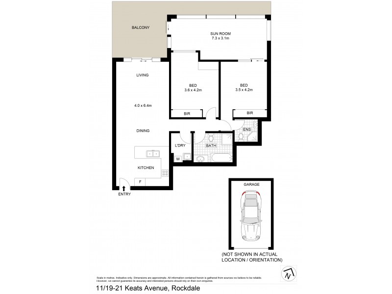 11/19 – 21 Keats Avenue, Rockdale NSW 2216 Floorplan