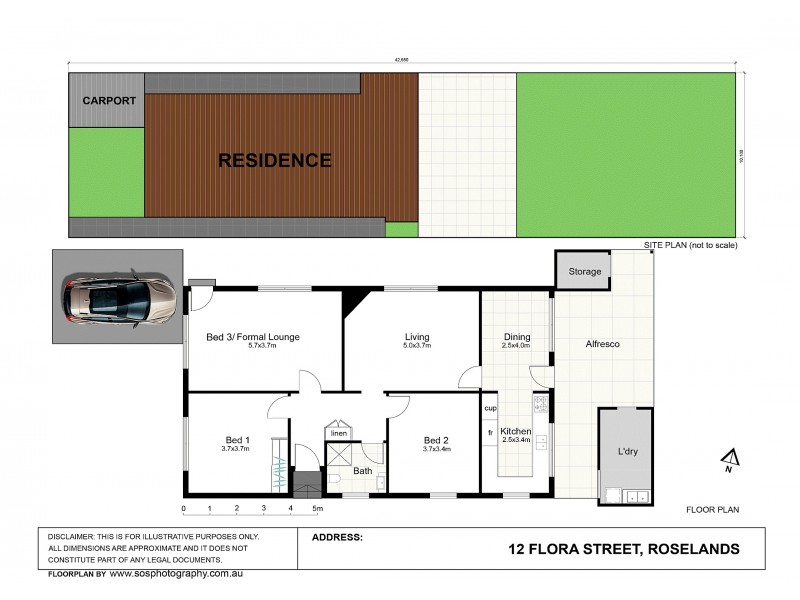 12 Flora Street, Roselands NSW 2196 Floorplan
